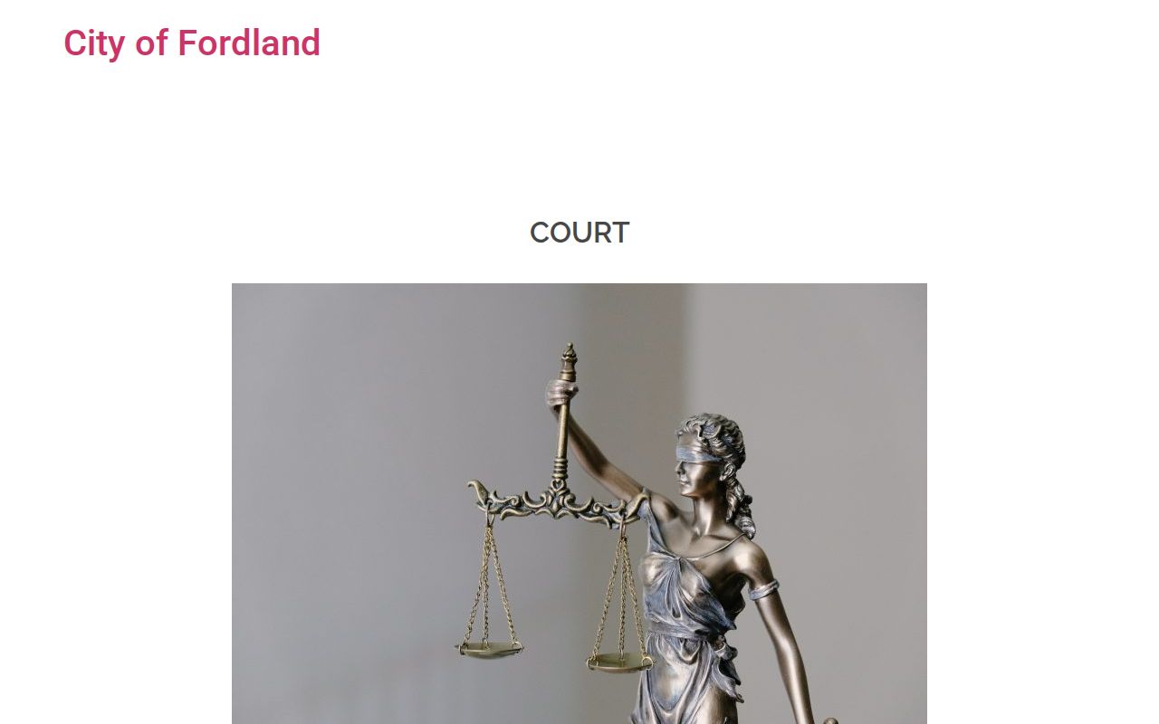 Fordland municipal court calendar